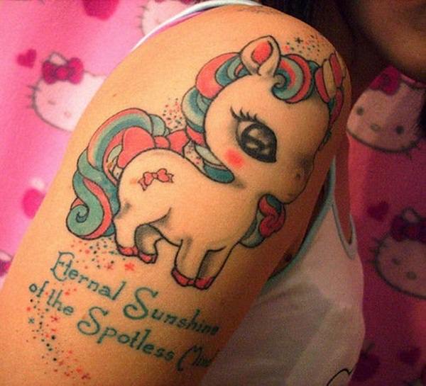 Unicorn tattoo design, idea 35
