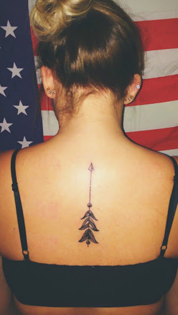 Arrow tattoo design, idea 9