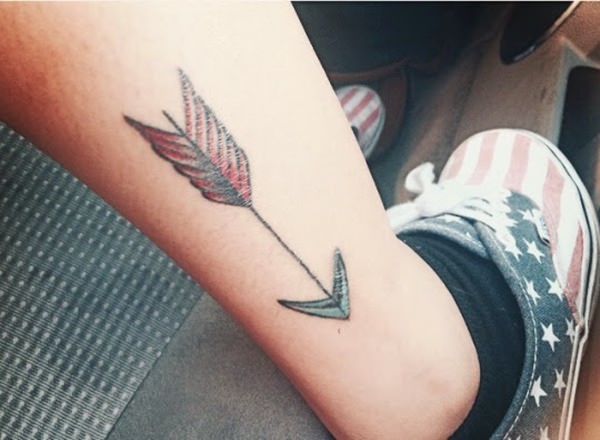 Arrow tattoo design, idea 12