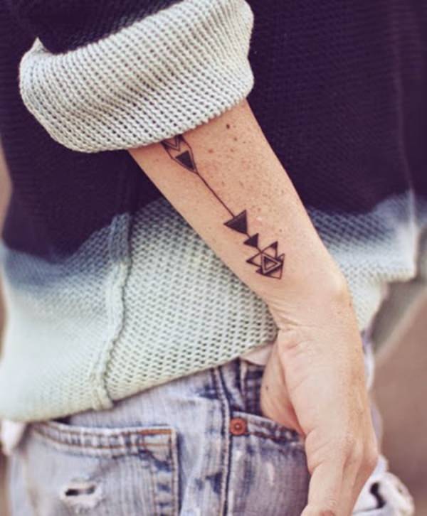 Arrow tattoo design, idea 14
