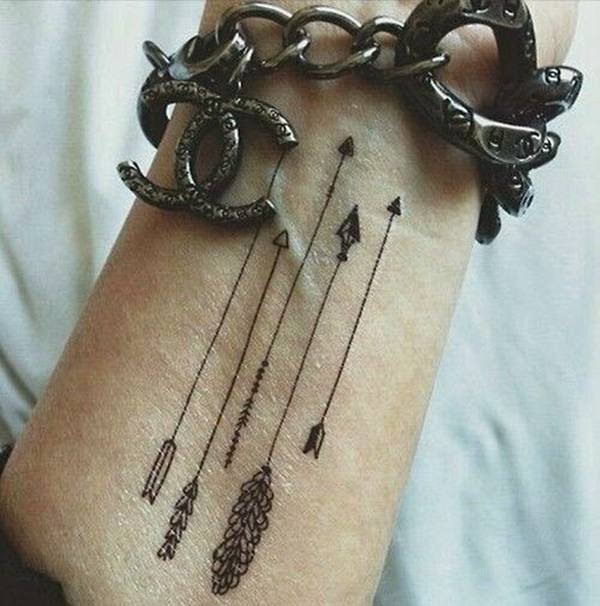 Arrow tattoo design, idea 16