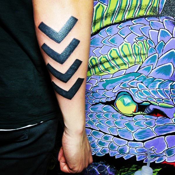 Arrow tattoo design, idea 25