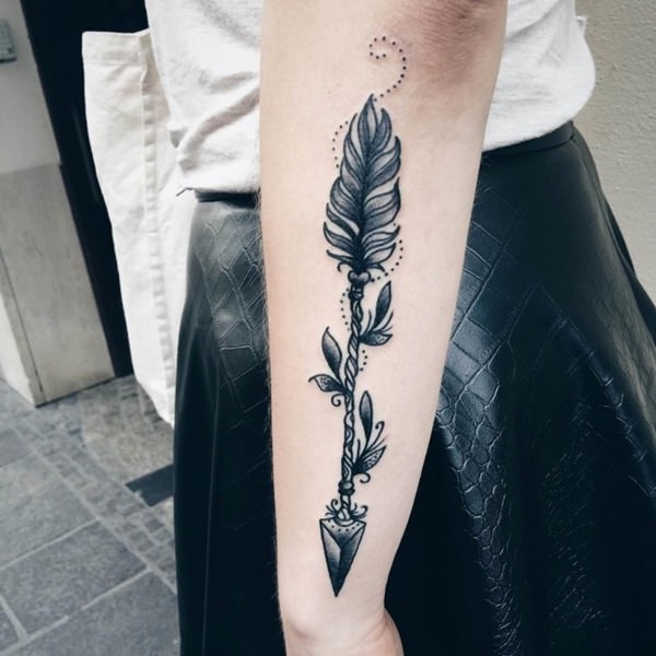 Arrow tattoo design, idea 26