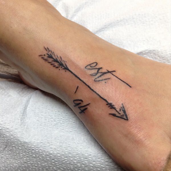 Arrow tattoo design, idea 37