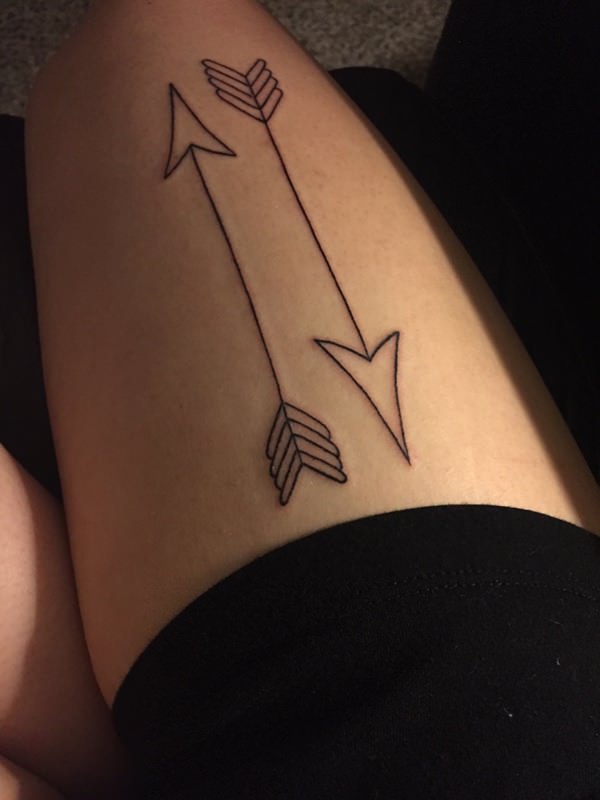 Arrow tattoo design, idea 41