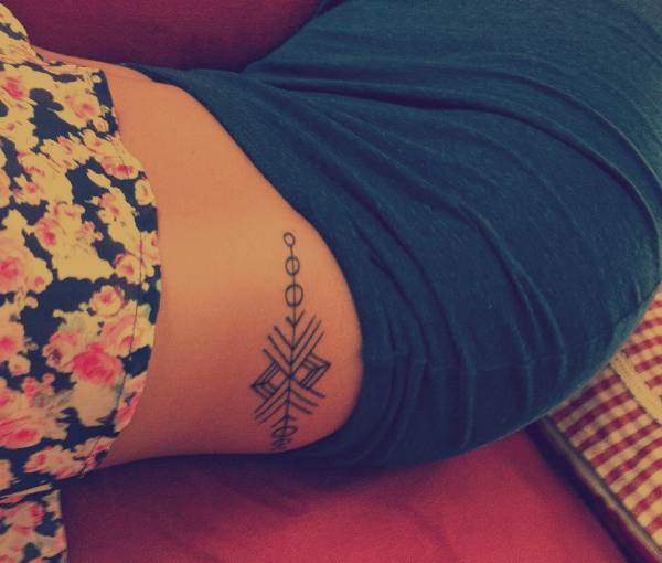 Arrow tattoo design, idea 43