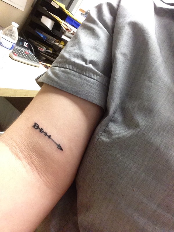 Arrow tattoo design, idea 49