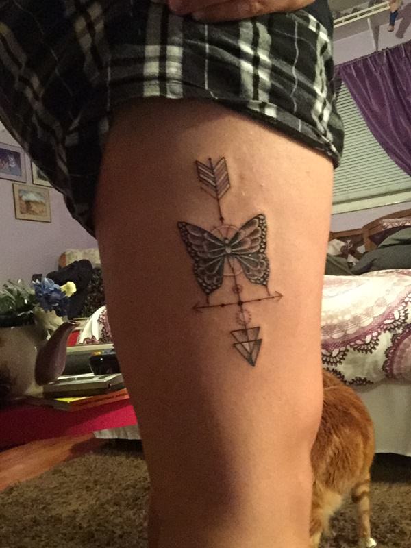Arrow tattoo design, idea 60