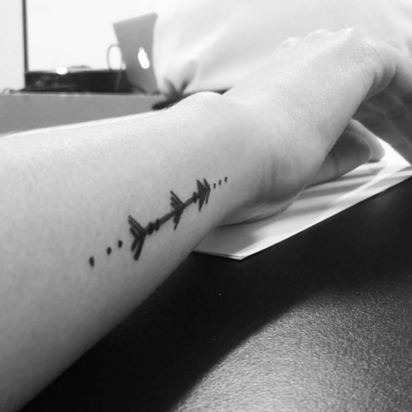 Arrow tattoo design, idea 62