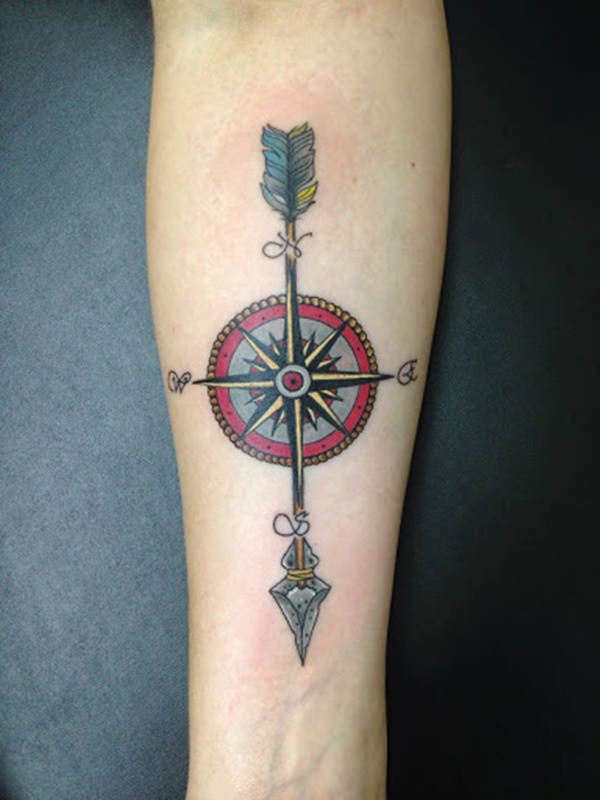 Arrow tattoo design, idea 5