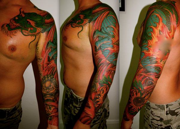 Foo dog tattoo design, idea 7