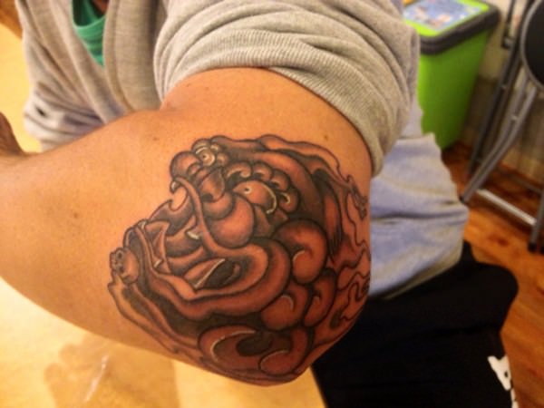 Foo dog tattoo design, idea 9