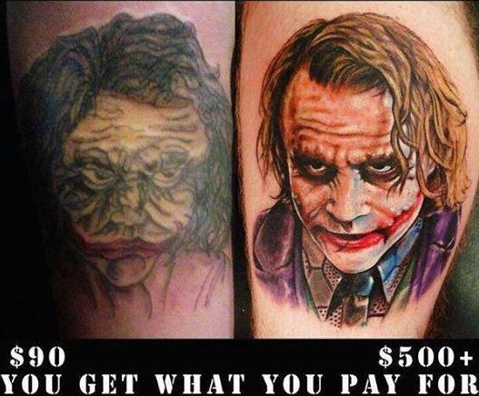 Tattoo prices design, idea 3