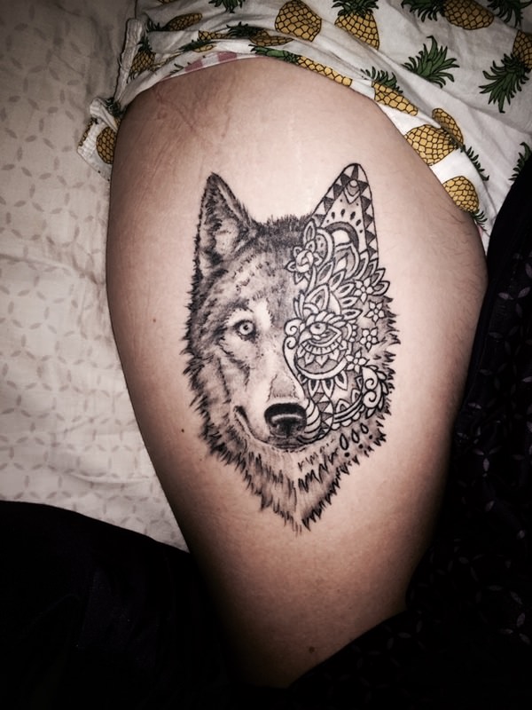 Hipster tattoo design, idea 1