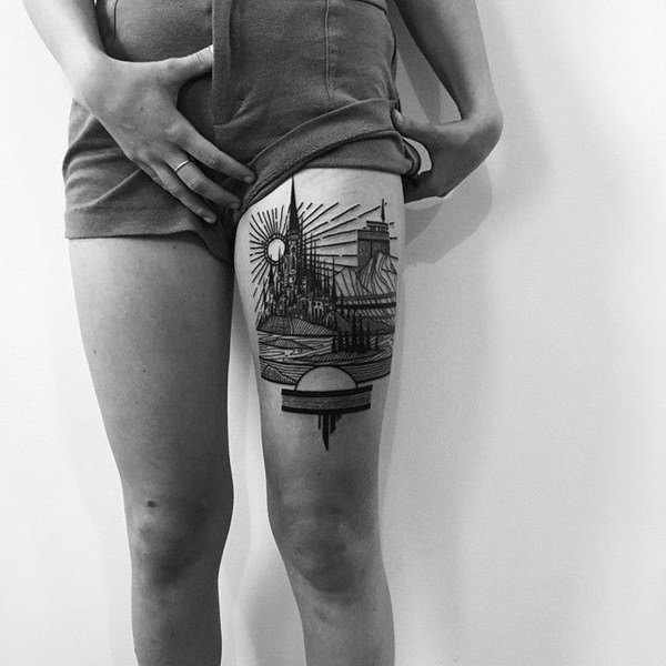 Hipster tattoo design, idea 11