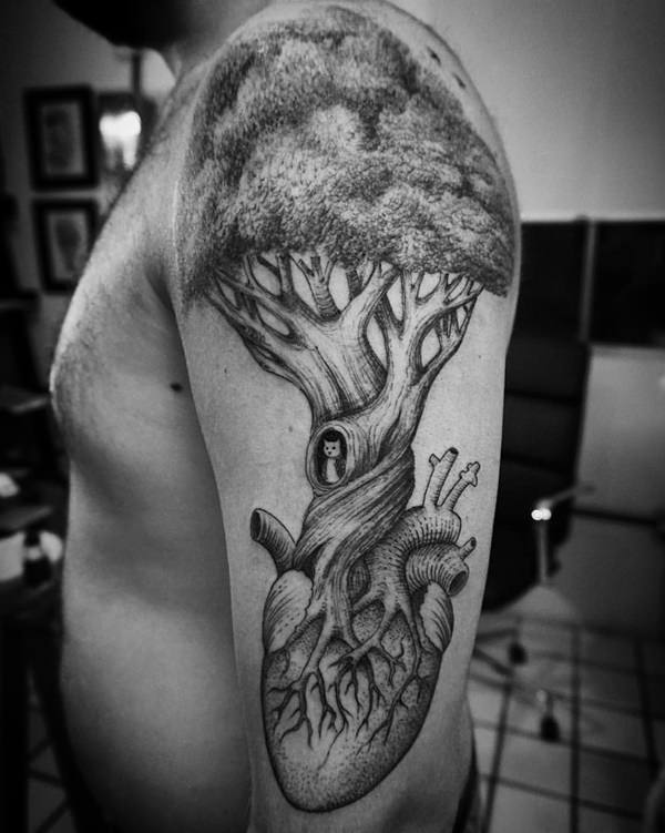 Tree tattoo design, idea 56