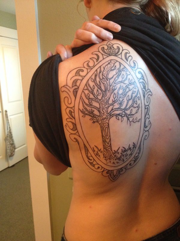 Tree tattoo design, idea 62