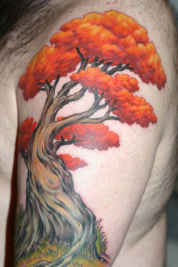 Tree tattoo design, idea 2