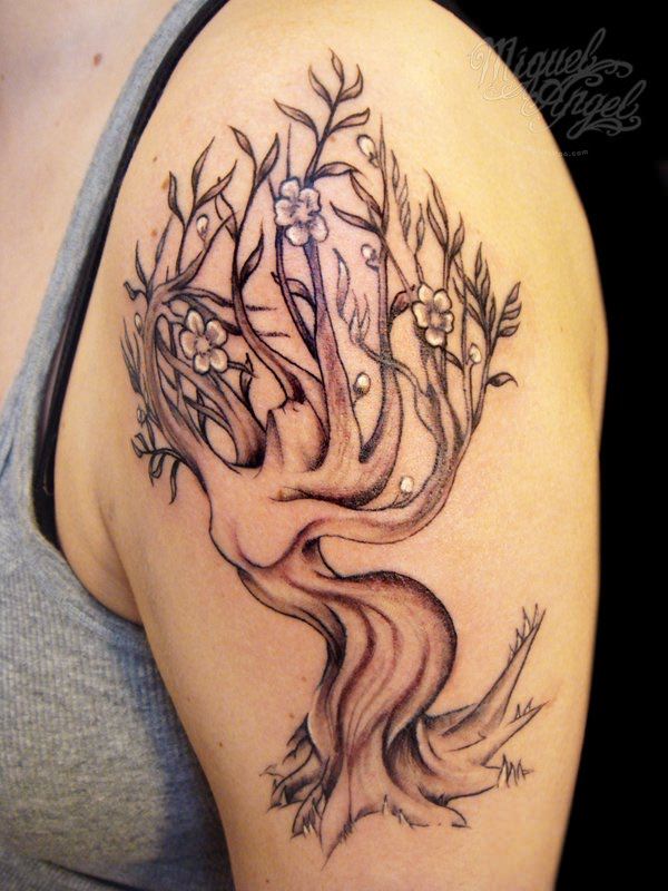 Tree tattoo design, idea 3