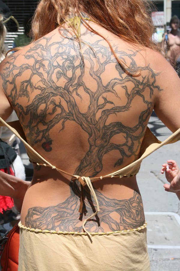 Tree tattoo design, idea 5
