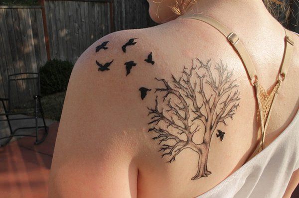 Tree tattoo design, idea 7