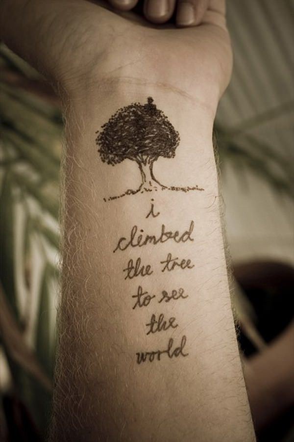 Tree tattoo design, idea 8