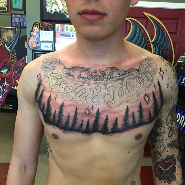 Tree tattoo design, idea 10