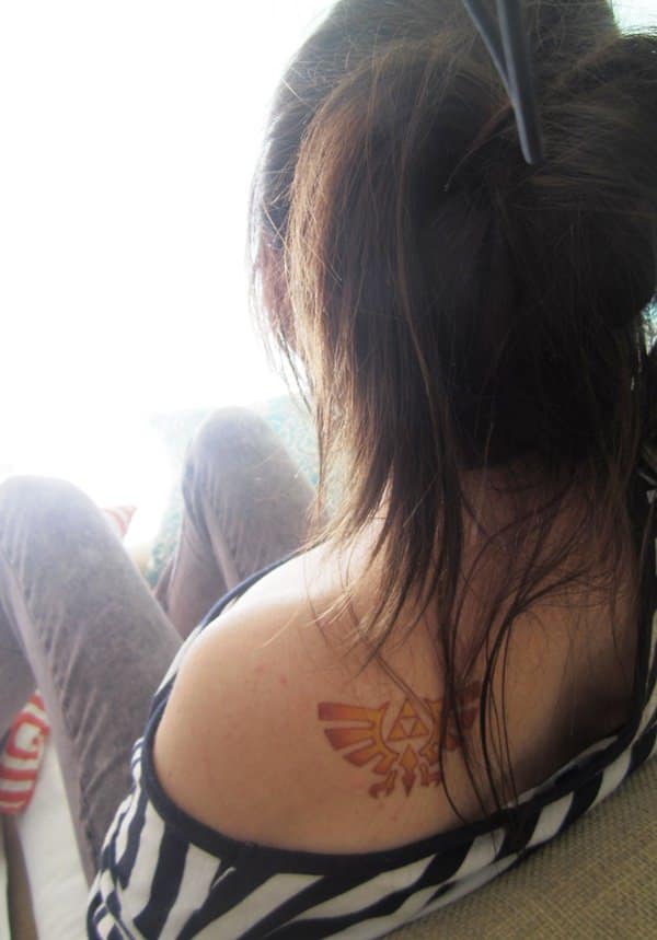 Zelda triforce tattoo design, idea 14
