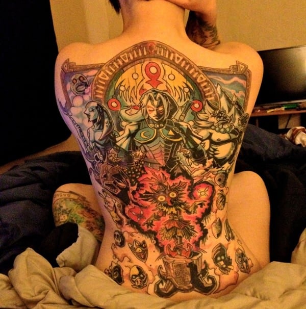 Zelda triforce tattoo design, idea 4