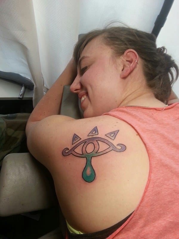 Zelda triforce tattoo design, idea 6