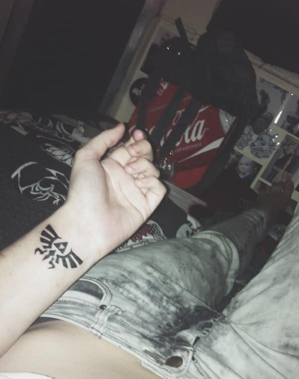 Zelda triforce tattoo design, idea 8