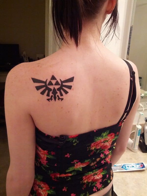 Zelda triforce tattoo design, idea 11