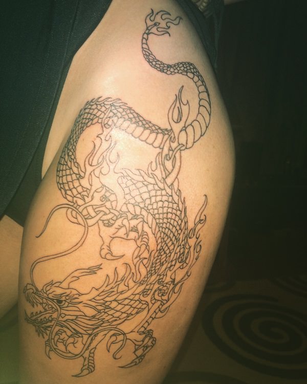 Dragon tattoo design, idea 42