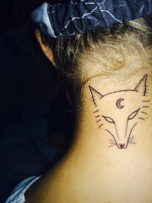 Fox tattoo design, idea 30