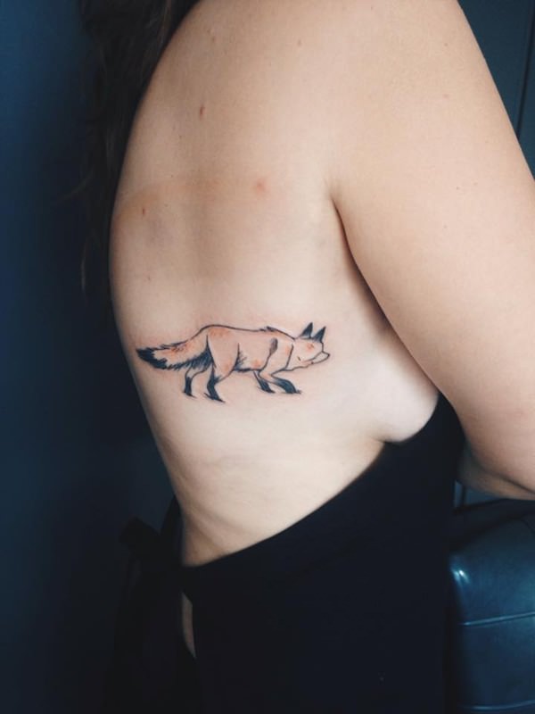 Fox tattoo design, idea 33