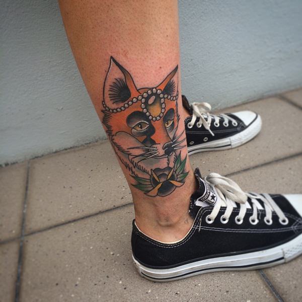 Fox tattoo design, idea 35