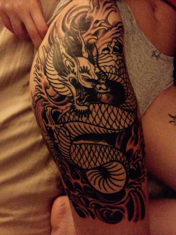 Dragon tattoo design, idea 48
