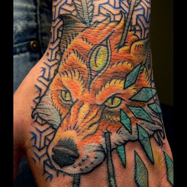 Fox tattoo design, idea 38