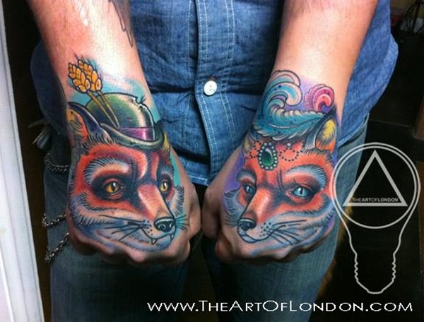 Fox tattoo design, idea 42
