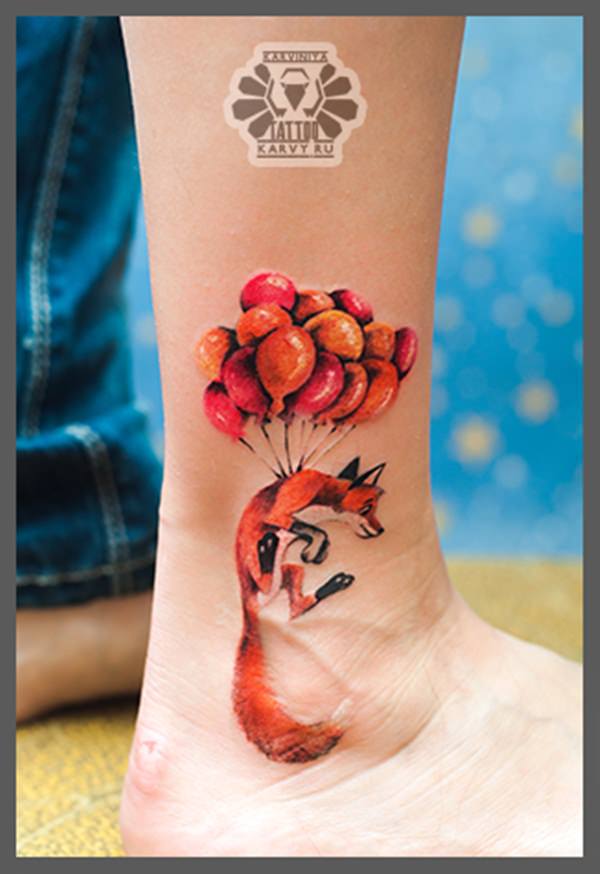 Fox tattoo design, idea 43