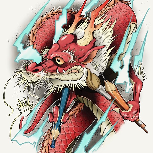 Dragon tattoo design, idea 55