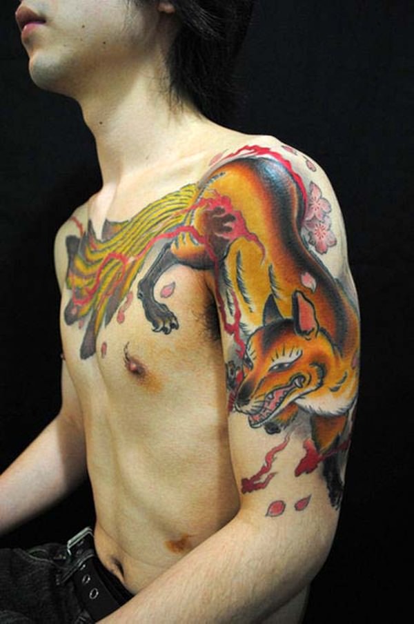 Fox tattoo design, idea 45