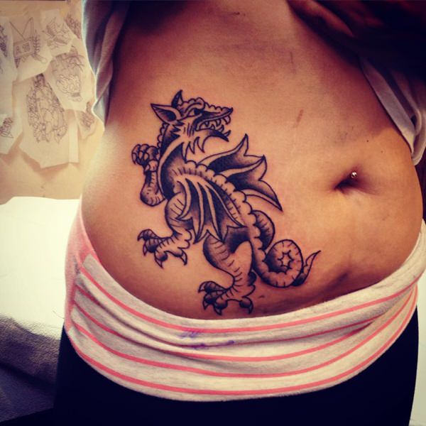 Dragon tattoo design, idea 62