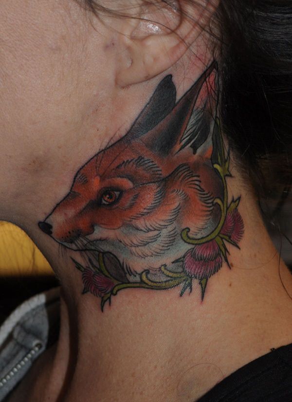 Fox tattoo design, idea 51