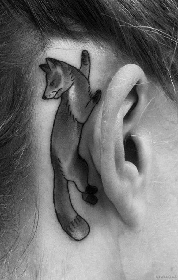 Fox tattoo design, idea 52