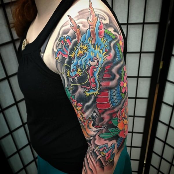 Dragon tattoo design, idea 28