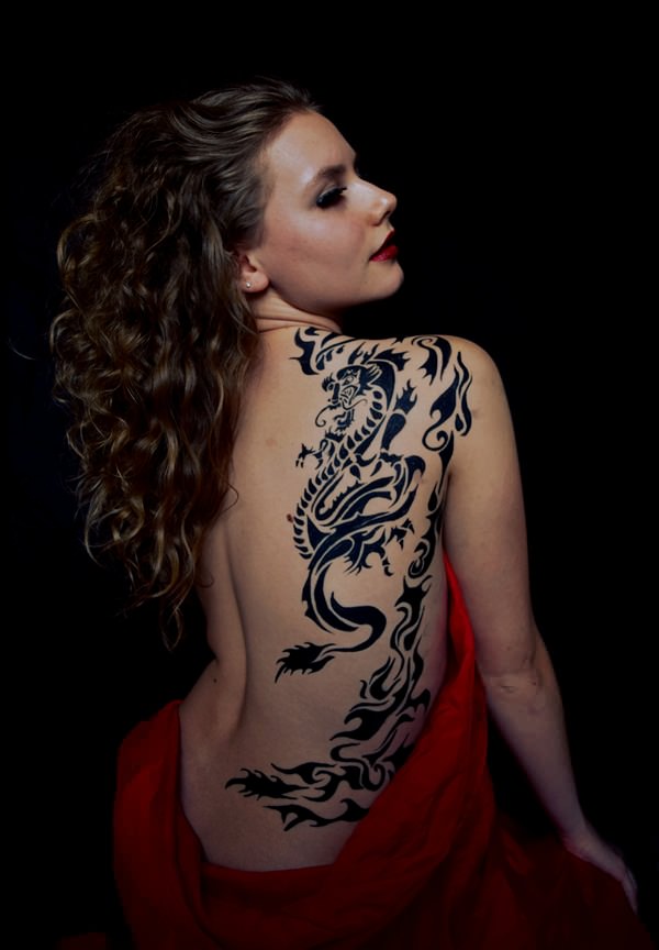 Dragon tattoo design, idea 4