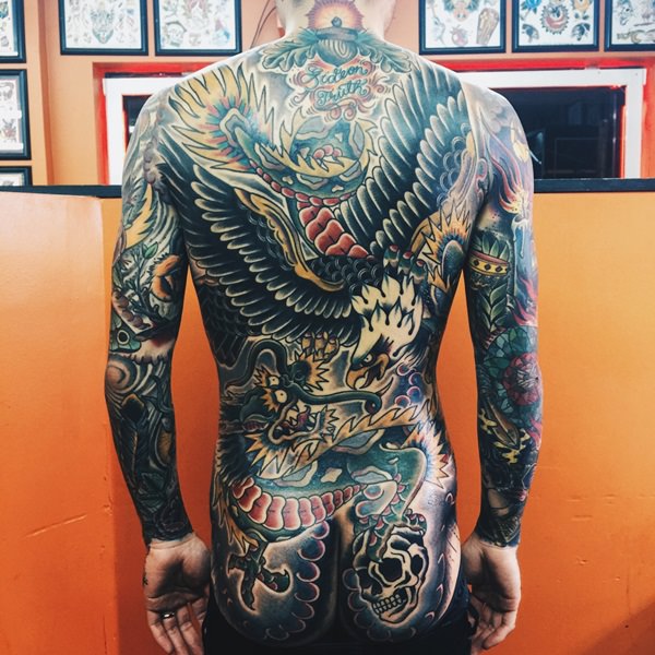 Dragon tattoo design, idea 5