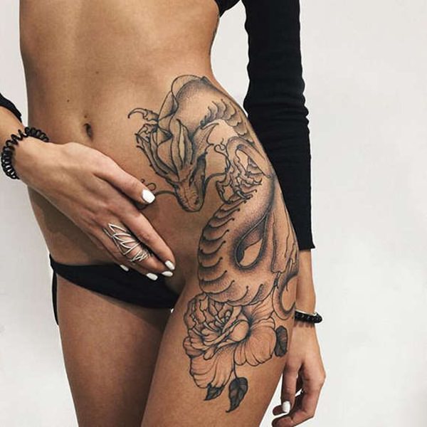 Dragon tattoo design, idea 9