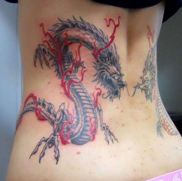Dragon tattoo design, idea 10